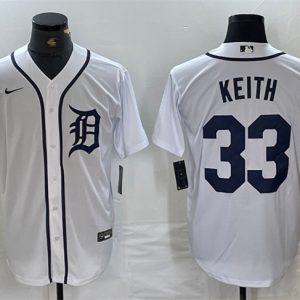 Detroit Tigers #33 Colt Keith White Cool Base Stitched Jersey
