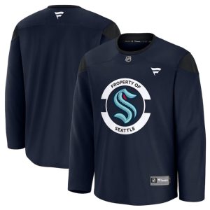 Seattle Kraken Navy 2024-25 Team Practice Stitched Jersey