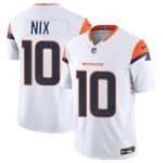 Denver Broncos #10 Bo Nix White 2024 Draft F.U.S.E. Vapor Limited Stitched Jersey