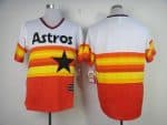 Mitchell And Ness Astros Blank White Orange Stitched Throwback Jersey