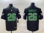 Philadelphia Eagles #26 Saquon Barkley Black Throwback Vapor Untouchable Limited Stitched Jersey