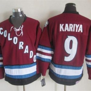 Avalanche #9 Paul Kariya Red CCM Throwback Stitched Jersey