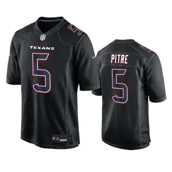 Houston Texans #5 Jalen Pitre Black Fashion Vapor Untouchable Limited Stitched Jersey