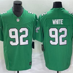 Philadelphia Eagles #92 Reggie White Green 2023 F.U.S.E. Vapor Untouchable Stitched Jersey