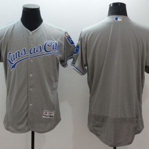 Royals Blank Grey Flexbase Authentic Collection Stitched Jersey