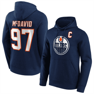 Edmonton Oilers #97 Connor McDavid Navy Pullover Hoodie