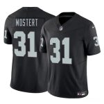Las Vegas Raiders #31 Raheem Mostert Black 2025 F.U.S.E. Vapor Stitched Jersey