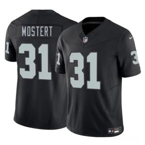 Las Vegas Raiders #31 Raheem Mostert Black 2025 F.U.S.E. Vapor Stitched Jersey