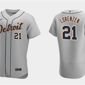 Detroit Tigers #21 Michael Lorenzen Gray Flex Base Stitched Jersey