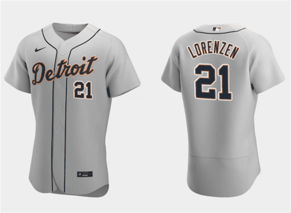 Detroit Tigers #21 Michael Lorenzen Gray Flex Base Stitched Jersey