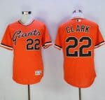 Giants #22 Will Clark Orange Flexbase Authentic Collection Cooperstown Stitched Jerseys