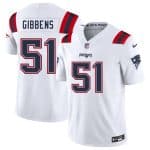 New England Patriots #51 Jack Gibbens White 2025 F.U.S.E. Vapor Limited Stitched Jersey