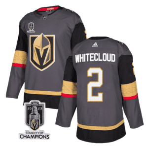 Vegas Golden Knights #2 Zach Whitecloud Gray 2023 Stanley Cup Champions Stitched Jersey