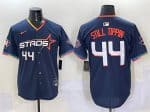 Houston Astros #44 Still Tippin Navy 2025 City Connect With Texas Patch Limited Stitched Jersey