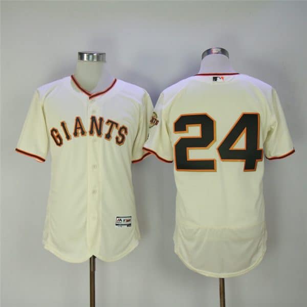 San Franciscoc Giants #24 Willie Mays Cream Flexbase Stitched Jersey