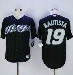 Blue Jays #19 Jose Bautista Black New Cool Base Stitched Jersey