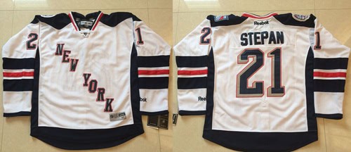 Rangers #21 Derek Stepan White 2014 Stadium Series Stitched Jersey