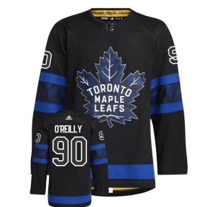 Toronto Maple Leafs #90 Ryan O'Reilly Black Premier Breakaway Reversible Stitched Jersey