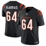 Cincinnati Bengals #64 Ted Karras Black 2025 F.U.S.E. Vapor Untouchable Limited Stitched Jersey