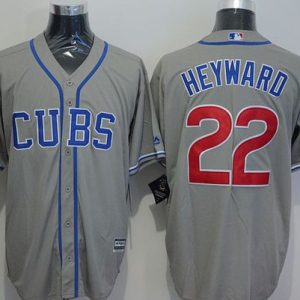 Cubs #22 Jason Heyward Grey New Cool Base Alternate Road Stitched Jersey