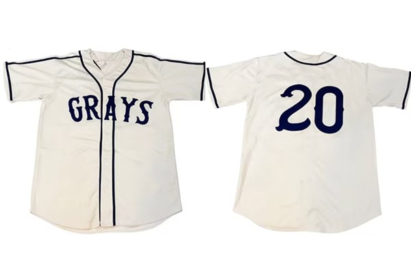 Homestead Grays Custom White Stitched Jersey
