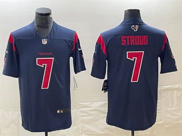 Houston Texans #7 C.J. Stroud Navy Color Rush Vapor Untouchable Stitched Jersey
