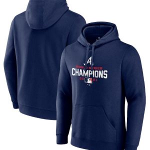Atlanta Braves 2021 Navy World Series Champions Pullover Hoodie