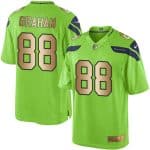 Seahawks #88 Jimmy Graham Green Stitched Limited Gold Rush Nike Jersey