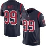 Texans #99 J.J. Watt Navy Blue Stitched Limited Rush Nike Jersey