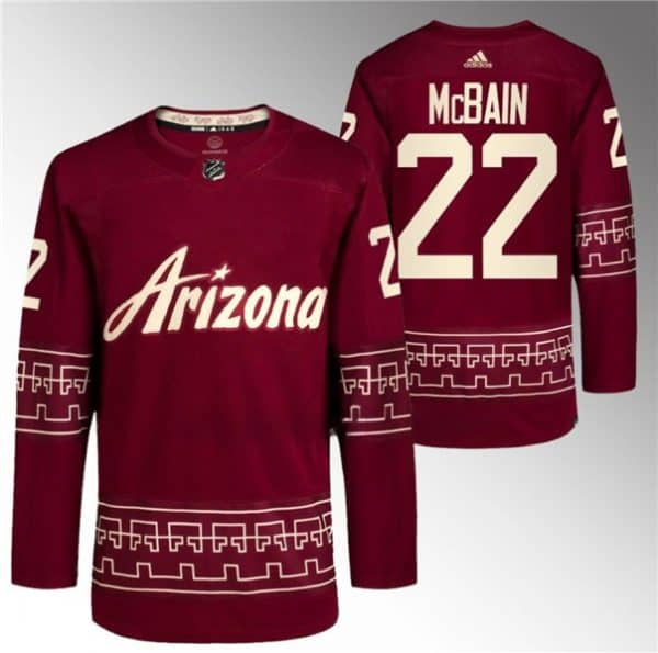 Arizona Coyotes #22 Jack McBain Garnet Alternate Pro Jersey