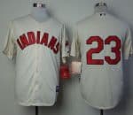 Indians #23 Michael Brantley Cream Alternate 2 Cool Base Stitched Jersey