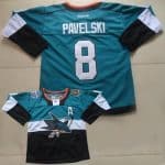 Sharks #8 Joe Pavelski Teal Black 2015 Stadium Series Stitched Jersey