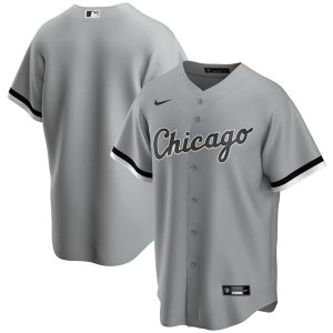 Chicago White Sox Blank Grey Cool Base Stitched Jersey