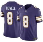 Minnesota Vikings #8 Sam Howell Purple 2023 F.U.S.E. Throwback Vapor Untouchable Limited Football Stitched Jersey