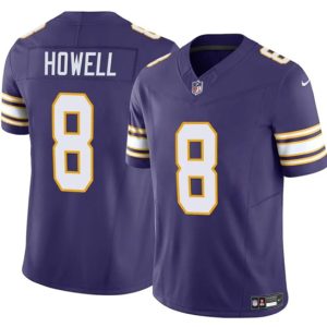 Minnesota Vikings #8 Sam Howell Purple 2023 F.U.S.E. Throwback Vapor Untouchable Limited Football Stitched Jersey