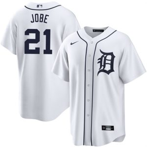 Detroit Tigers #21 Jackson Jobe White Cool Base Stitched Jersey