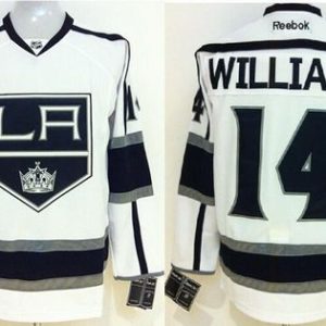 Kings #14 Justin Williams White Stitched Jersey