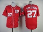 Nationals #27 Jordan Zimmermann Red Cool Base Stitched Jersey