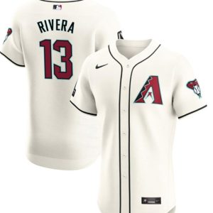 Arizona Diamondbacks #13 Emmanuel Rivera Cream Flex Base Stitched Jersey