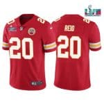Kansas City Chiefs #20 Justin Reid Red Super Bowl LVII Patch Vapor Untouchable Limited Stitched Jersey