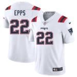 New England Patriots #22 Marcus Epps White 2025 Vapor Limited Stitched Jersey