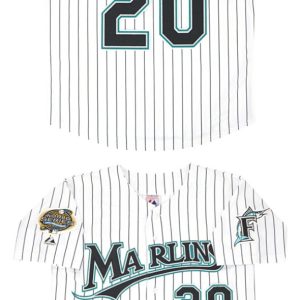 Miami Marlins #20 Miguel Cabrera White 2003 Throwback Stitched Jersey