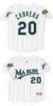 Miami Marlins #20 Miguel Cabrera White 2003 Throwback Stitched Jersey