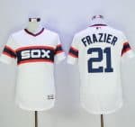 White Sox #21 Todd Frazier White Flexbase Authentic Collection Alternate Home Stitched Jersey