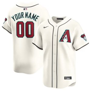 Arizona Diamondbacks Custom 2023 24 Cream Cool Base Stitched Jersey