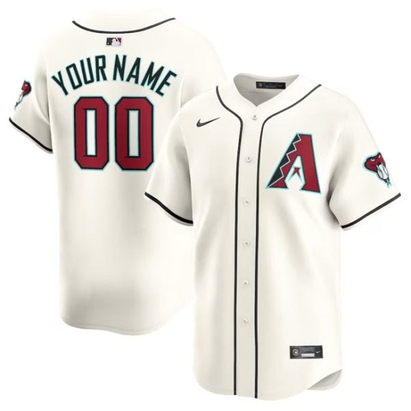 Arizona Diamondbacks Custom 2023 24 Cream Cool Base Stitched Jersey