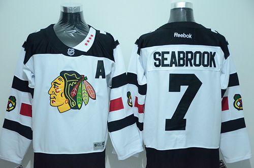 Blackhawks #7 Brent Seabrook White 2016 Stadium Series Stitched Jersey
