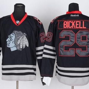 Blackhawks #29 Bryan Bickell Black Ice Stitched Jersey