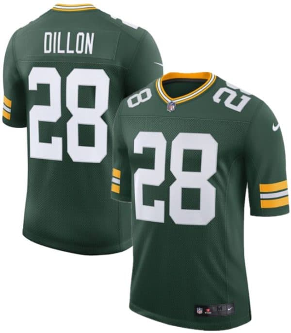 Green Bay Packers #28 A. J. Dillon Green 2025 New Vapor Untouchable Limited Stitched Jersey