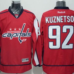 Capitals #92 Evgeny Kuznetsov Red Home Stitched Jersey